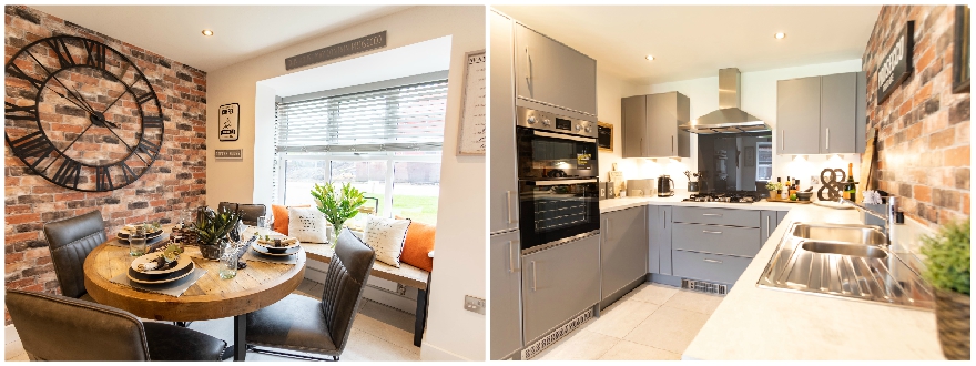 The Malham Show Home - Erris Homes, Orchard Croft Kitchen and Dining